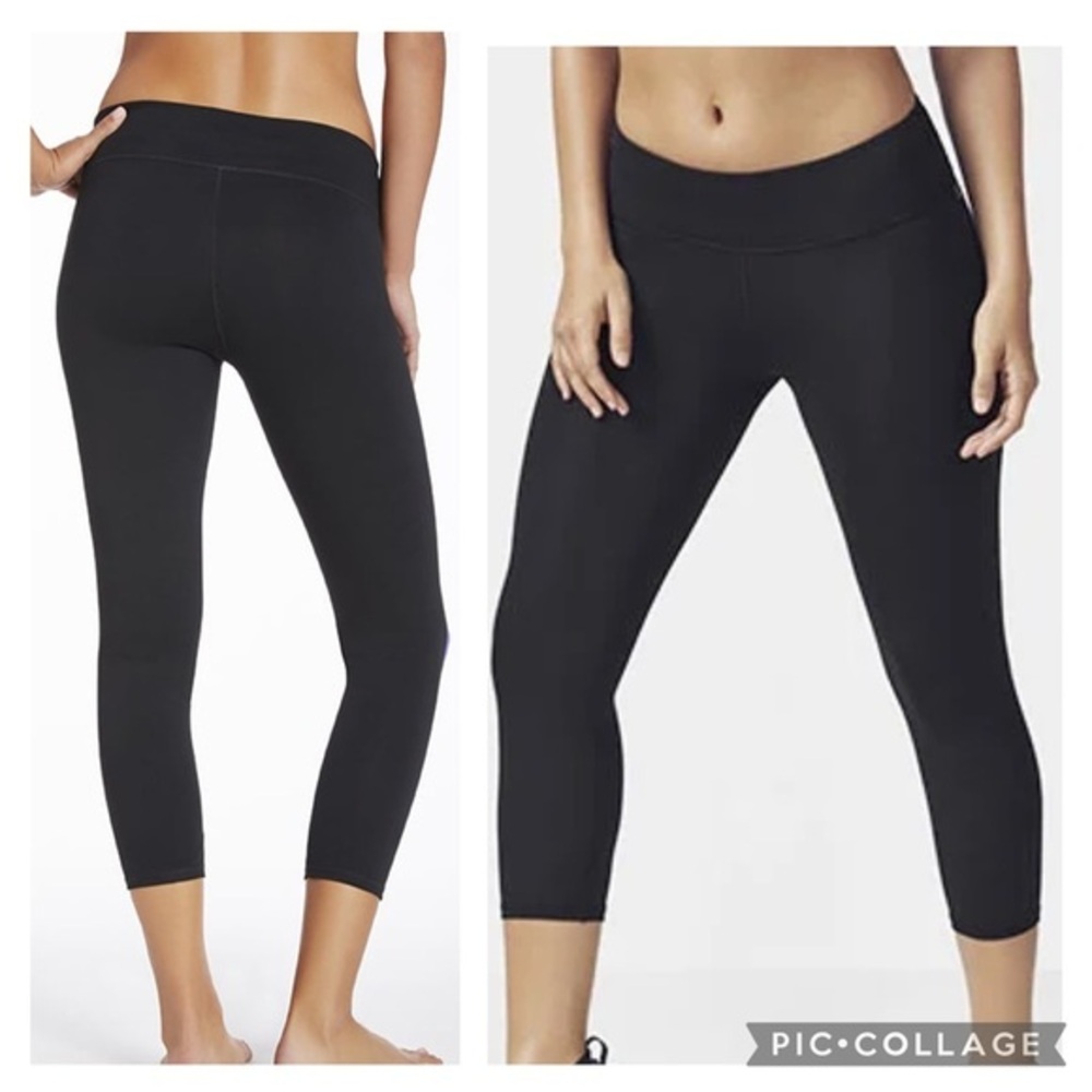 Fabletics Athletic Capri Leggings Black Sz 8
